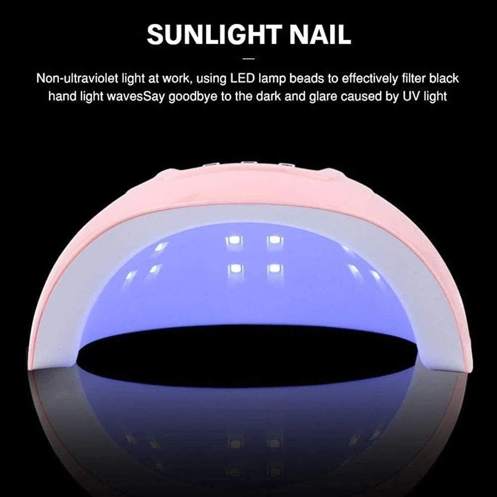 Gel Nail Lamp 54W LED Nail Light Fast Nail Dryer for Gel Polish Curing with 4 Timers Automatic Sensor