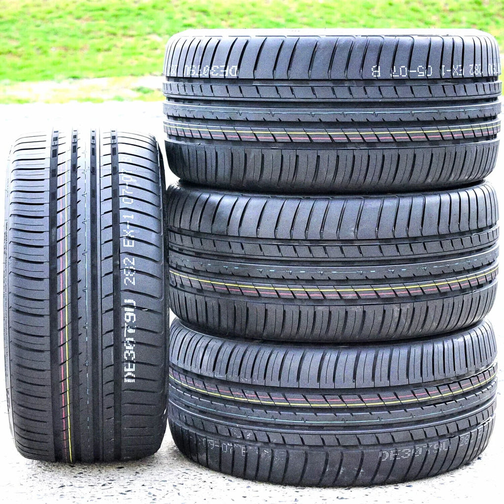 A set of four (four) 255/35R19 ZR 96Y XL full season performance tires fit: 2013 Audi A4 Quattro Premium Plus, 2009-14 Audi A4 base