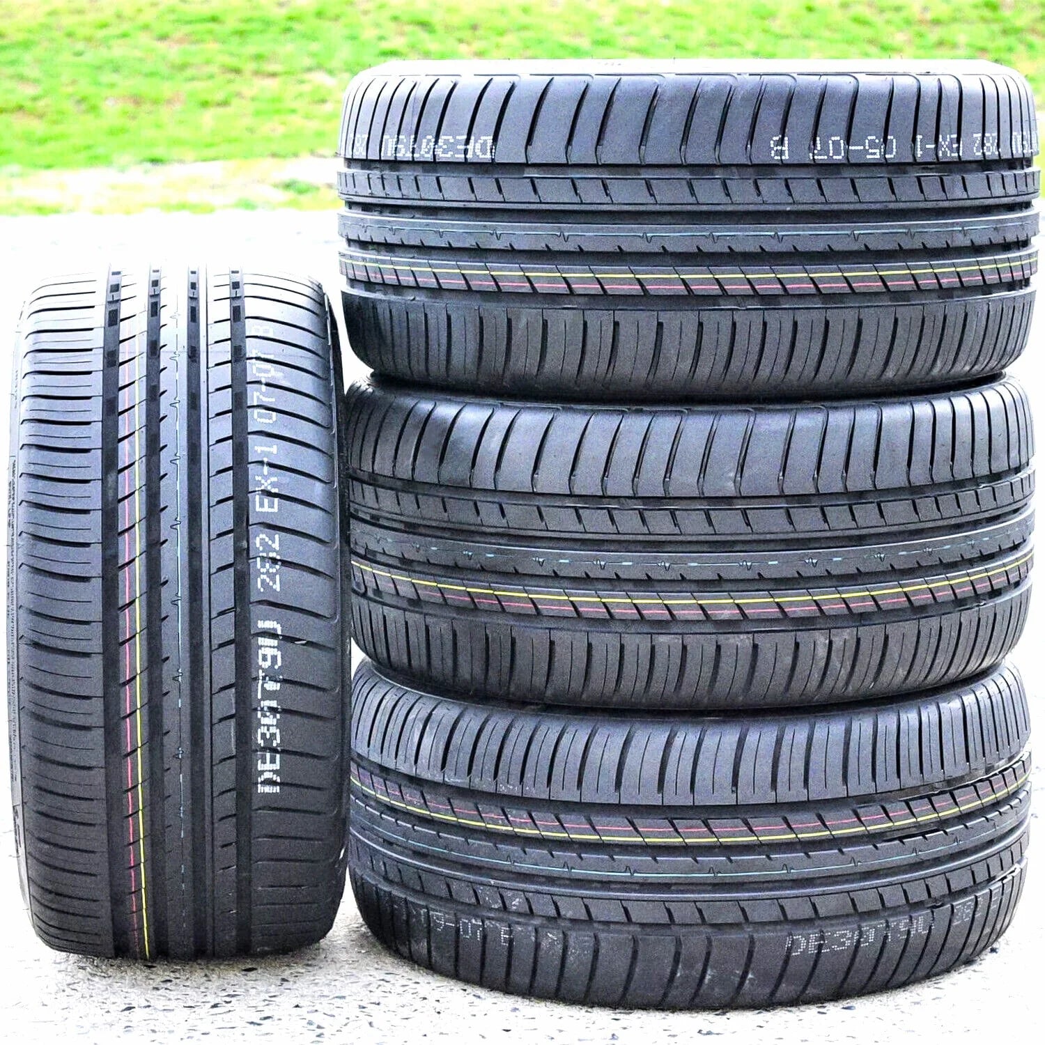 A set of four (four) 255/35R19 ZR 96Y XL full season performance tires fit: 2013 Audi A4 Quattro Premium Plus, 2009-14 Audi A4 base