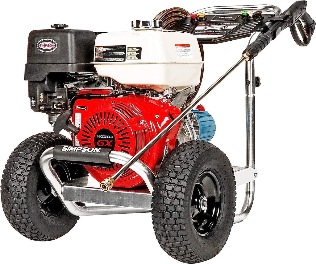 Cleaning ALH3425 Aluminum Series 3600 PSI Gas Pressure Washer, 2.5 GPM, Honda GX200 Engine, Includes Spray Gun and Extension Wand, 5 QC Nozzle Tips, 5/16-inch x 35-foot MorFlex Hose.(4200 PSI CRX420)