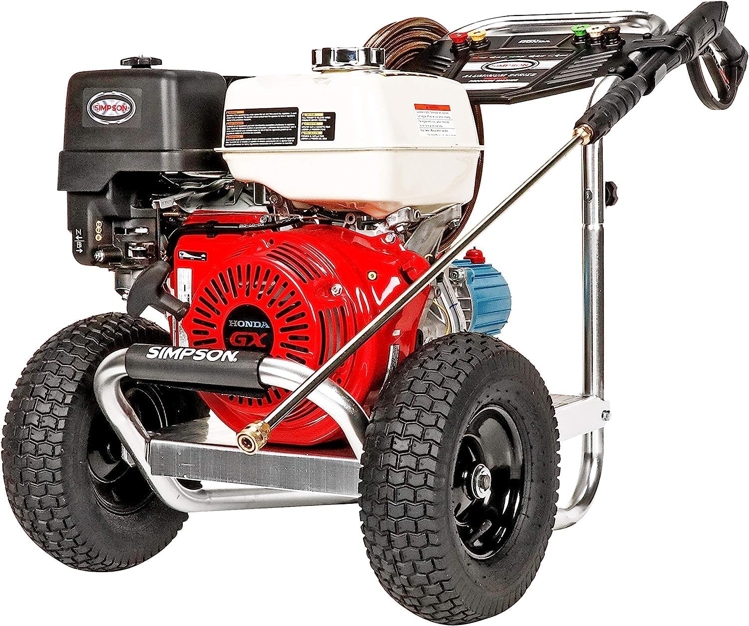 Cleaning ALH3425 Aluminum Series 3600 PSI Gas Pressure Washer, 2.5 GPM, Honda GX200 Engine, Includes Spray Gun and Extension Wand, 5 QC Nozzle Tips, 5/16-inch x 35-foot MorFlex Hose.(4200 PSI CRX420)