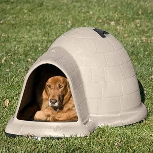 Petmate Indigo Dog House (Igloo Dog House, Made in USA with 90% Recycled Materials, All Weather Protection Pet Shelter) for XL Dogs 90 to 125 pounds, Made in USA(Default Title)