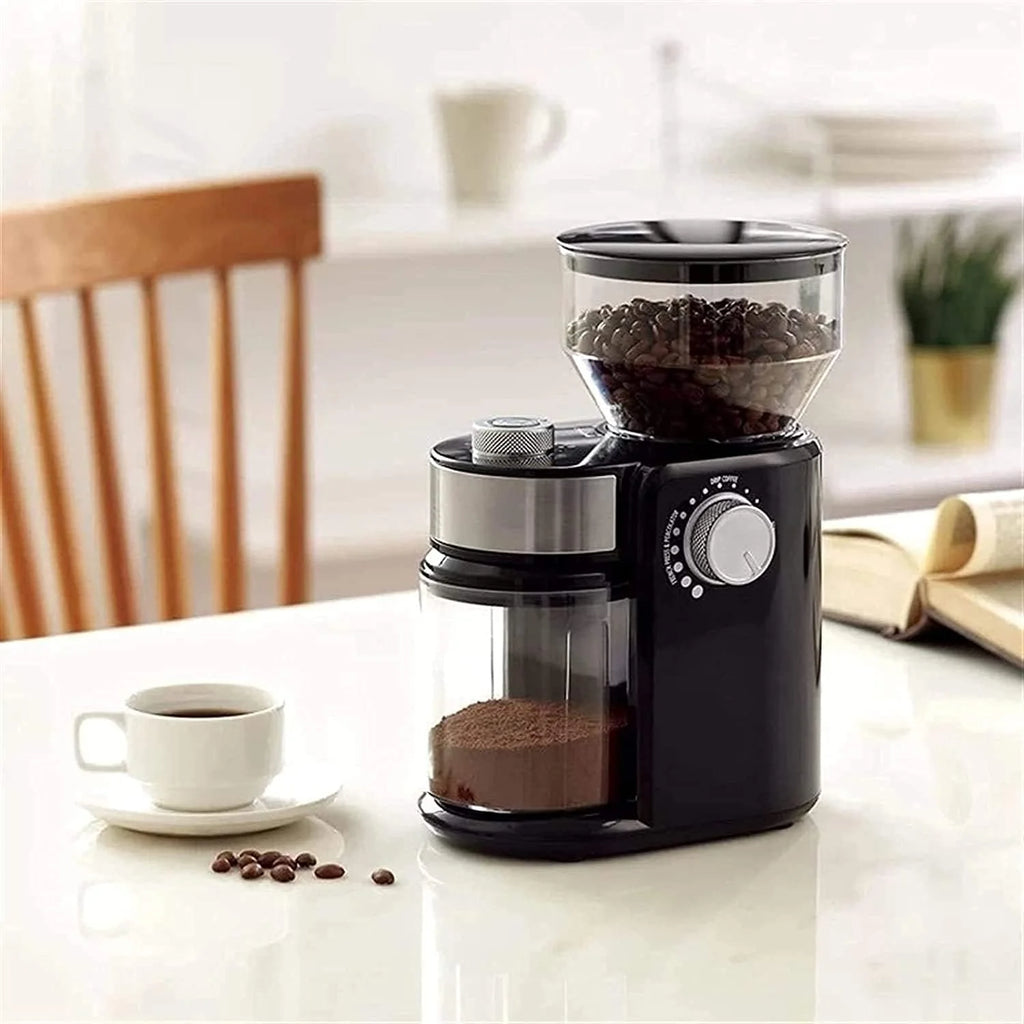 Electric Burr Coffee Grinder with 18 Grind Settings, Adjustable Burr Coffee Bean Grinder for Espresso, Drip Coffee, French Press and Percolation Coffee