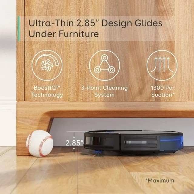Robot Vacuum C10 with Self Emptying Station, Up to 60 Days Hands Free Cleaning, Edge Expansion Brush, 4000Pa Powerful Suction, 2.85-Inch Ultra-Slim Body, Smart Mapping, Lidar Navigation(Omni C20)