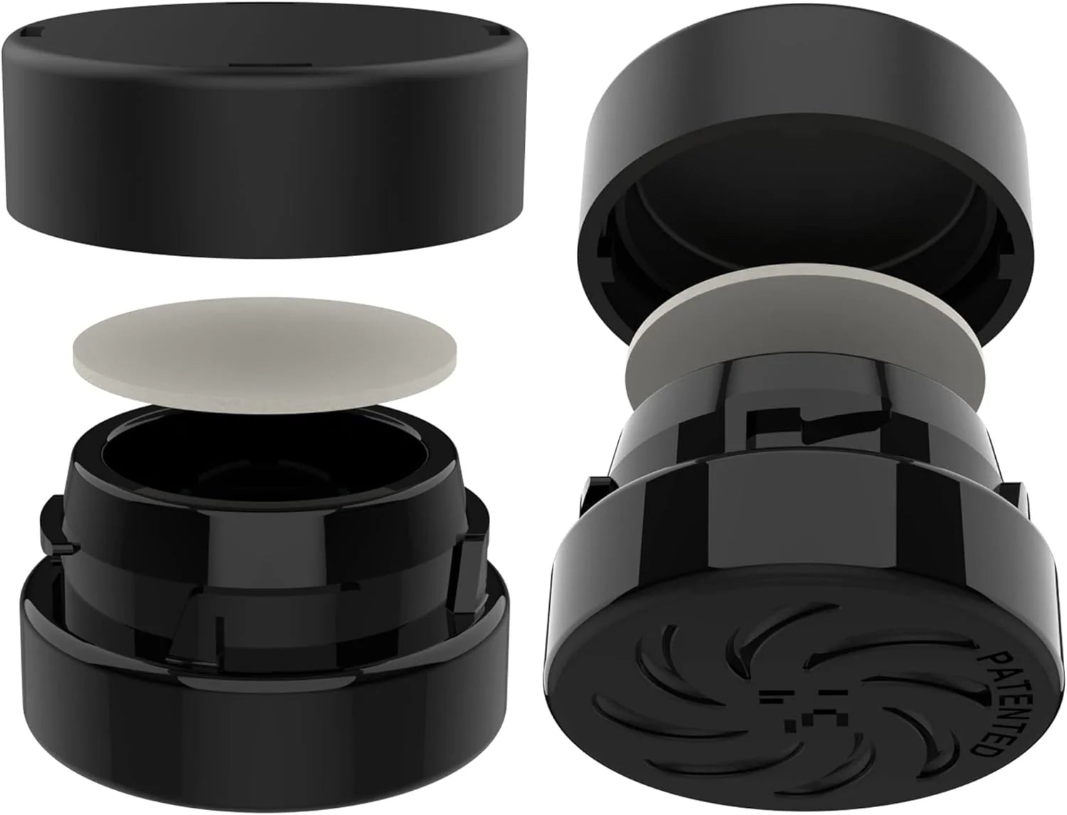 Black Glass Thick Child Resistant Containers – Concentrate Storage Jars for Oil, Lip Balm, Wax, Cosmetics – Premium PE Cap Seal Lid (400)(400)