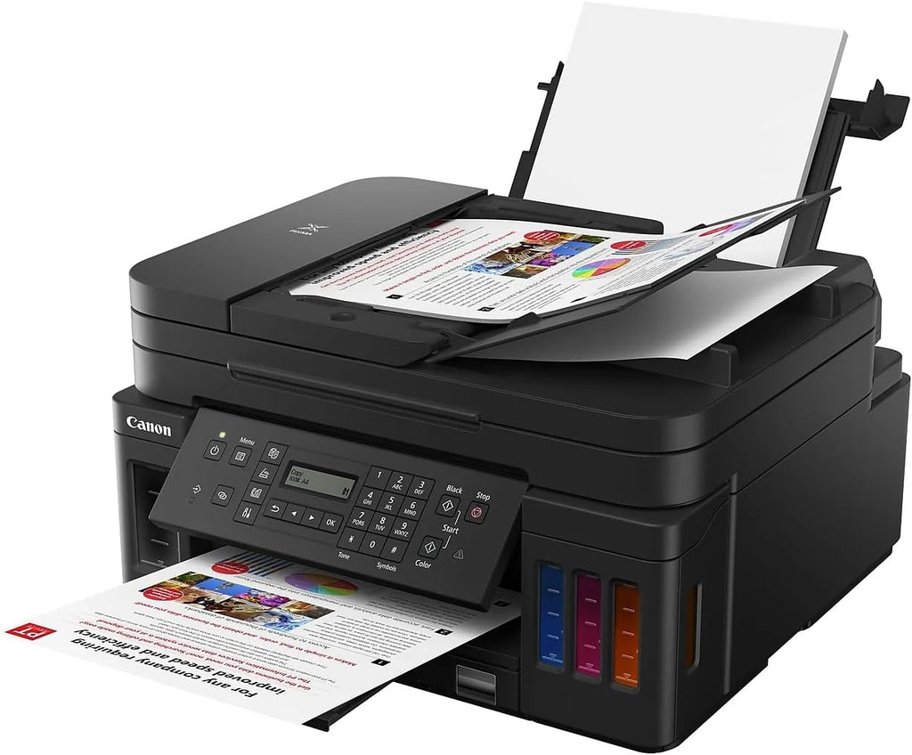 All-in-one Printer Home Office | Wireless Super Tank Printer | Copier | Scan, | Fax and ADF with Mobile Printing, Black, Works with Alexa