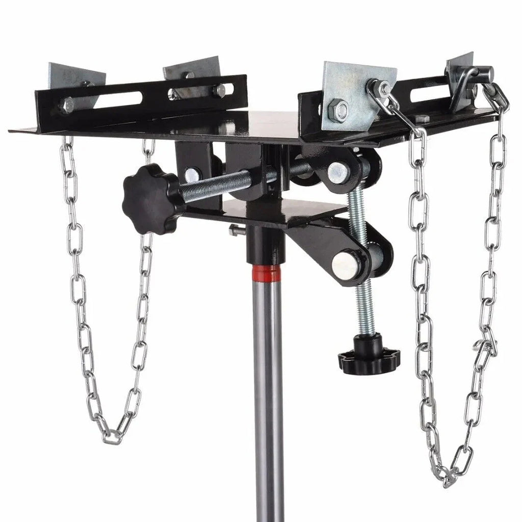 Hydraulic Car Transmission Jack Vertical Lift,1660 Pounds,360°Rotating Wheel Lift,Red