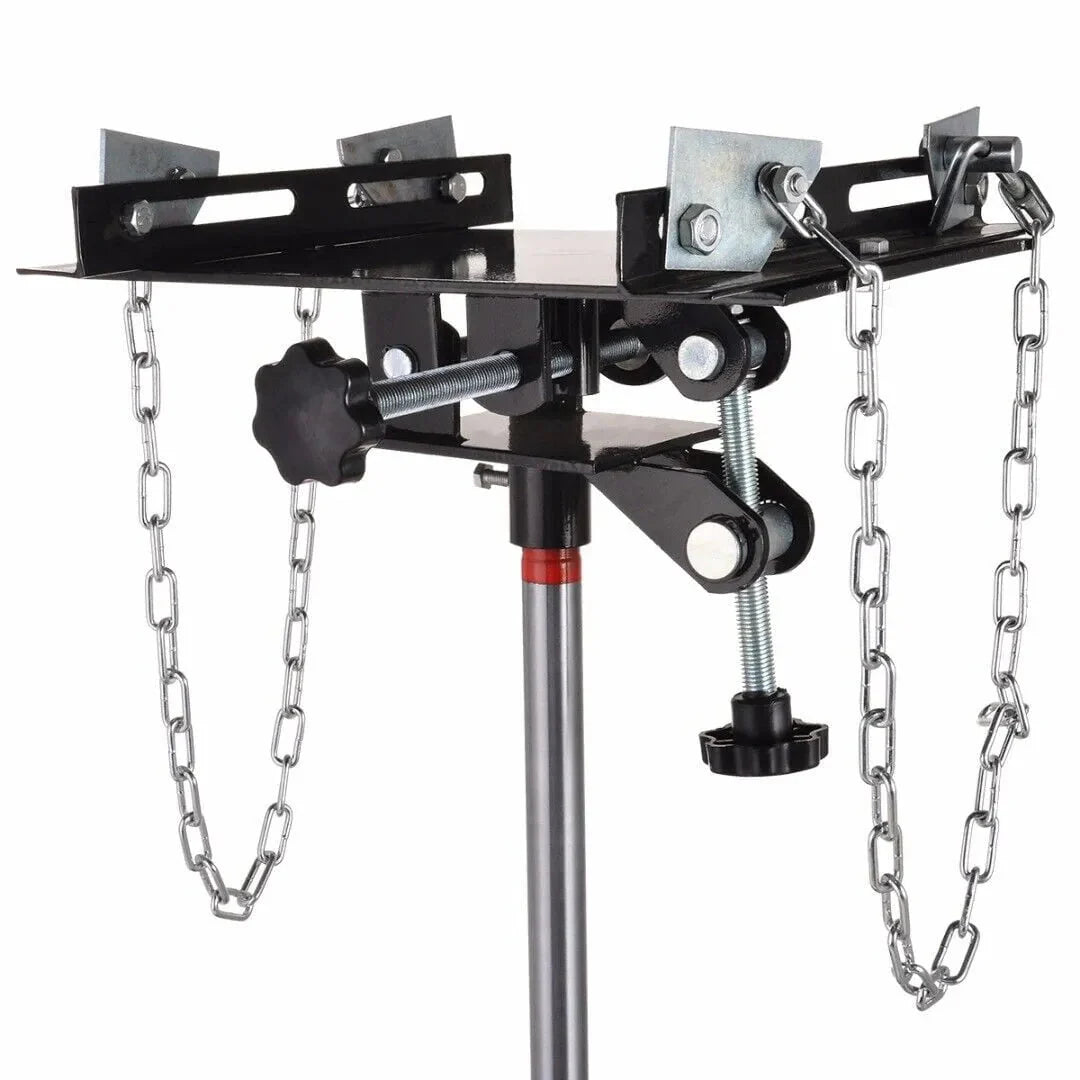Hydraulic Car Transmission Jack Vertical Lift,1660 Pounds,360°Rotating Wheel Lift,Red