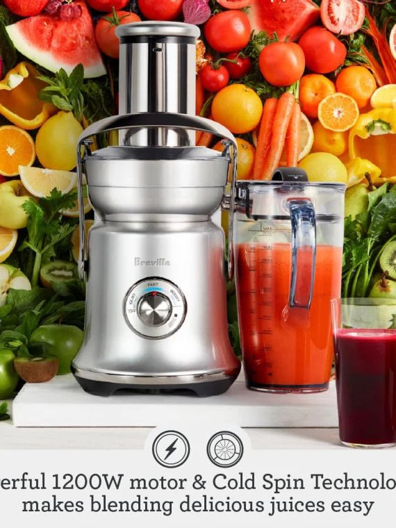 Juice Fountain Cold XL Juicer, Smoked Hickory, BJE830SHY – High Capacity, Easy Clean, Efficient Juicing