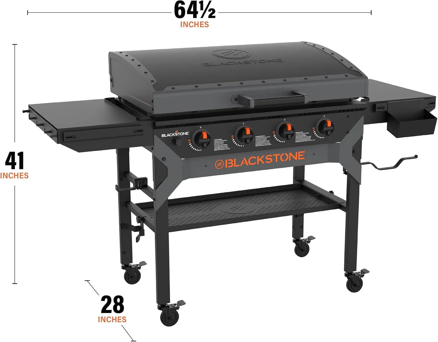 Iron-Forged 36" Omnivore Griddle – Premium Powder-Coated Steel with Reinforced Hood, Black Finish