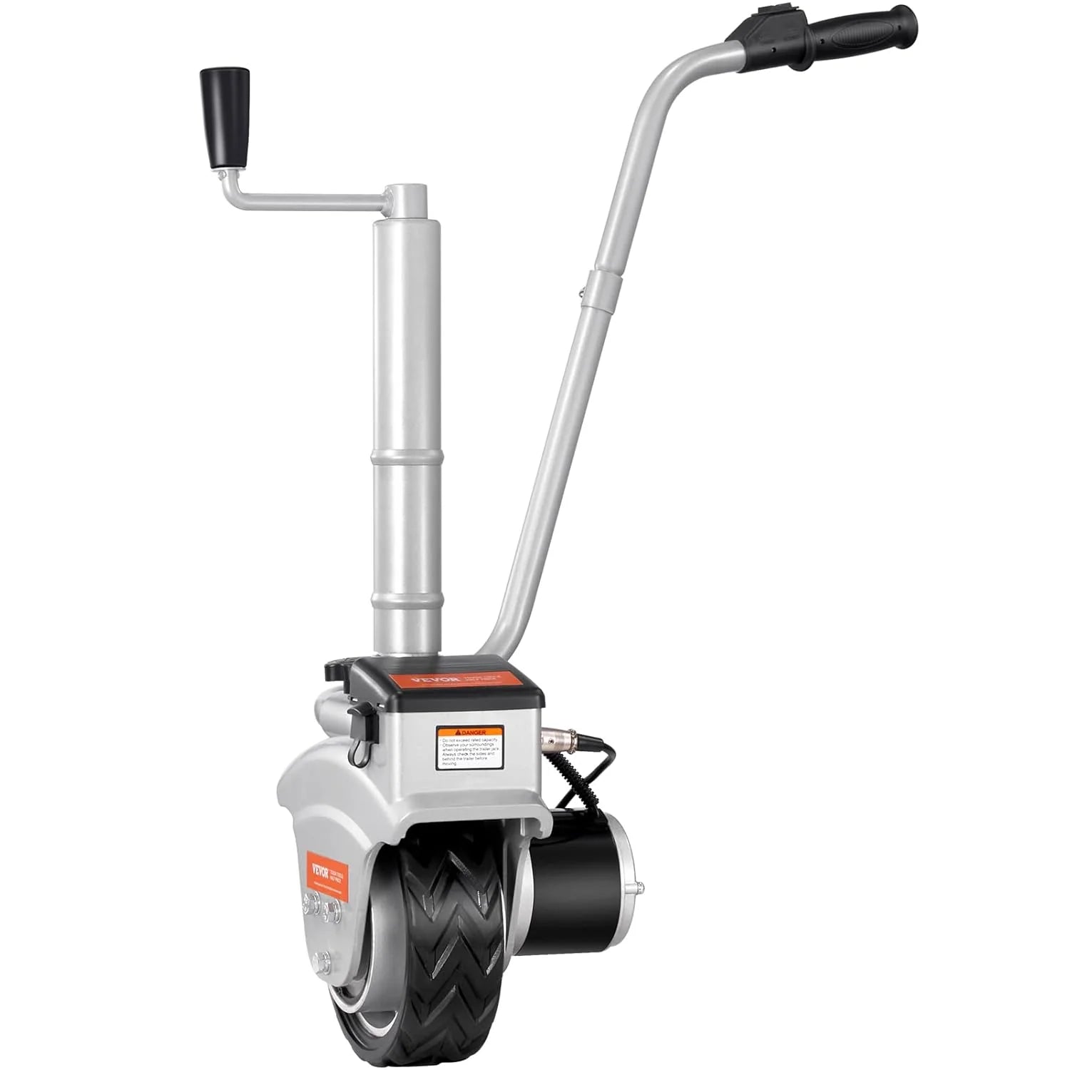 5000LBS Electric Trailer Dolly, 12V, 22FT/MIN, 12–24.8in Adjustable Height, 8in Rubber Tires, Moving Trailer Car