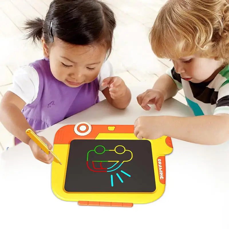 Drawing Board For Kids Reusable And Erasable LCD Writing Board Children Early Learning Education Toy For Kindergarten Living(CHINA/Yellow)