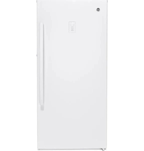 GE 14.1 Cu. ft. White Frost-free Upright Freezer FUF14DLRWW