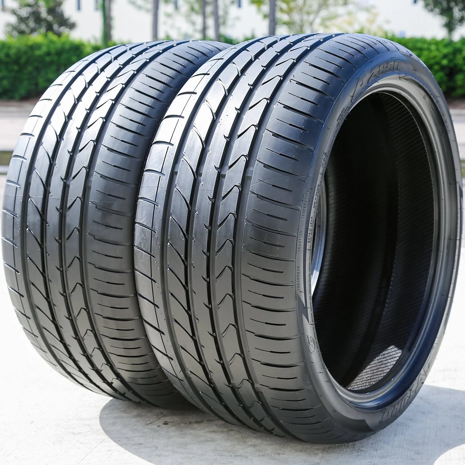 A set of 4 (4265/35R20 99Y XL high-performance tires for: 2015-23 Ford Mustang EcoBoost Premium, 2012-13 Audi A7 Quattro Base