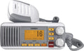 Fixed Mount Marine Vhf Radio, Waterproof IPX4 with Triple Watch, Dsc, Emergency/Noaa Weather Alert, All Usa/International/Canadian Marine Channels, Memory Channel Scan, White(Radio/White and grey)