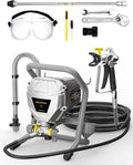 Airless Paint Sprayer, 2024 Version, High Efficiency, Thinning-Free, Minimal Overspray, for Home Exterior  House Interior DIY Painting Projects, with Paint Sprayer Accessories