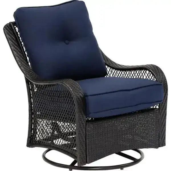Orleans 5-Piece Steel Patio Fire Pit Conversation Set with Navy Blue C - Bed Bath  Beyond(Red)