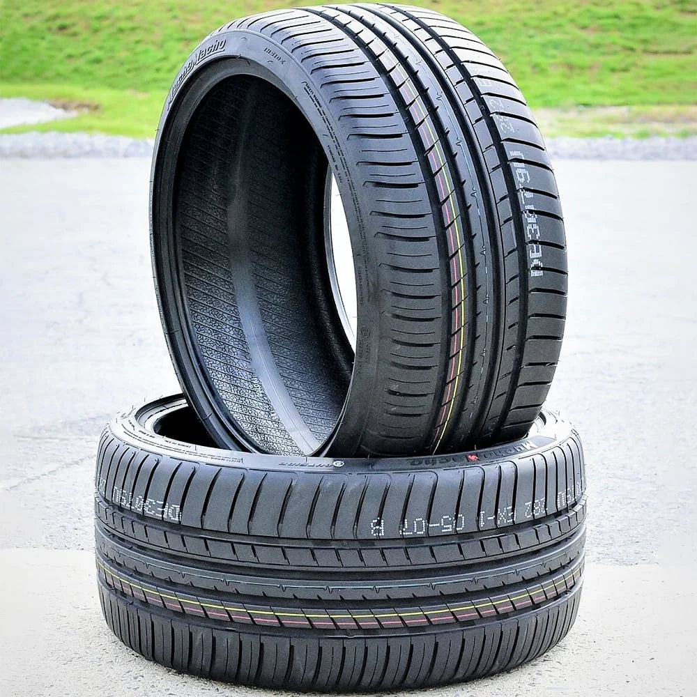 A set of four (four) 255/35R19 ZR 96Y XL full season performance tires fit: 2013 Audi A4 Quattro Premium Plus, 2009-14 Audi A4 base
