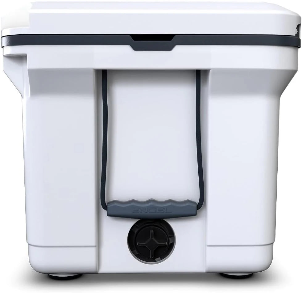 60 QT Ultra-Light Injection Molded Cooler - Ice Chest Keeps Ice up to 7 Days - Large Cooler Includes Wire Basket, Divider and Built-in Bottle Opener(Haze Gray)