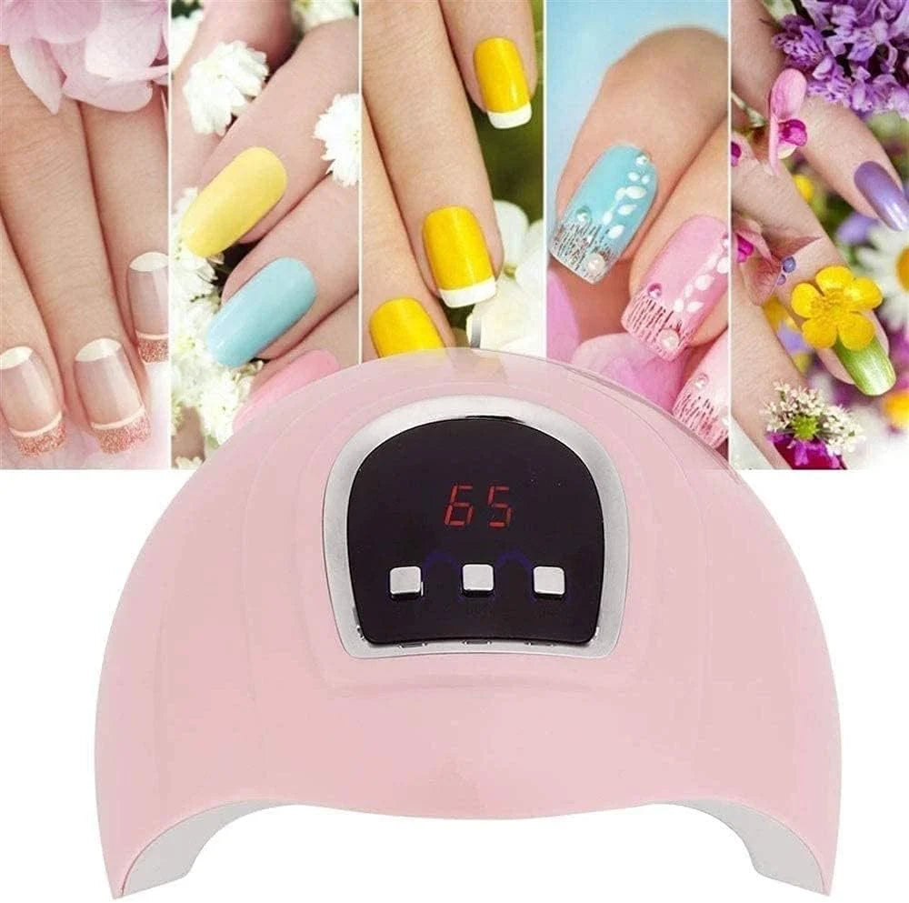 Gel Nail Lamp 54W LED Nail Light Fast Nail Dryer for Gel Polish Curing with 4 Timers Automatic Sensor