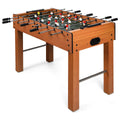 48" Foosball Table, Easy-Assemble Soccer Game Table(Brown)