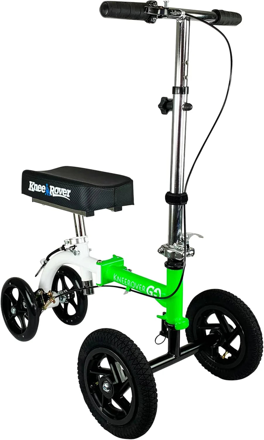 Hybrid - Most Compact All Terrain Knee Scooter for Adults for Foot Surgery Heavy Duty Knee Walker for Broken Ankle Foot Injuries Recovery Leg Scooter Best Knee Crutch Alternative (Green)