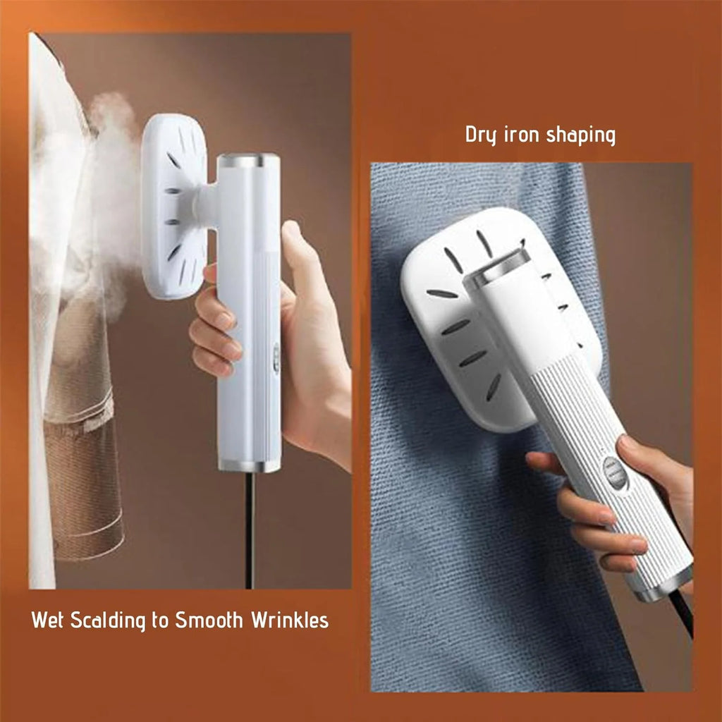 Mini Steam Ironing Machine, Handheld Travel Steamer for Clothes Mini Steam Iron, Micro Steam Iron Travel Steamer Iron, Fast Heat-Up Steamer Portable Iron Steamer for Home Travel Black 8AD