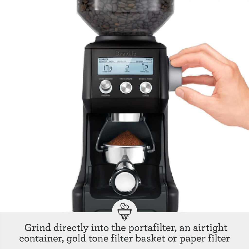 Smart Grinder Pro Brushed Stainless Steel(Red/Small)
