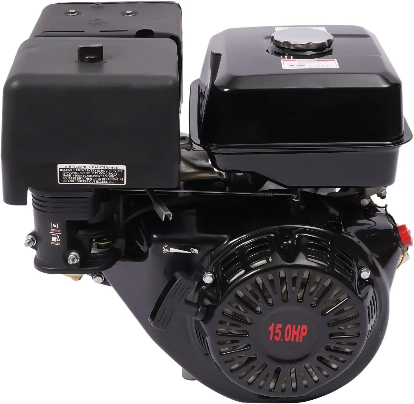 150CC 4 Stroke Engine Motor, Gy6 Single Cylinder Complete Engine Kit for 110cc-150cc Atvs and Go Karts and 11" Long Box Engine Size Scooters High-Flow Oil Pump CVT Carburetor Top Mount(150CC 4-Stroke Engine)