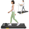 UREVO Smart Walking Pad, Compact Under Desk Treadmill(Black)