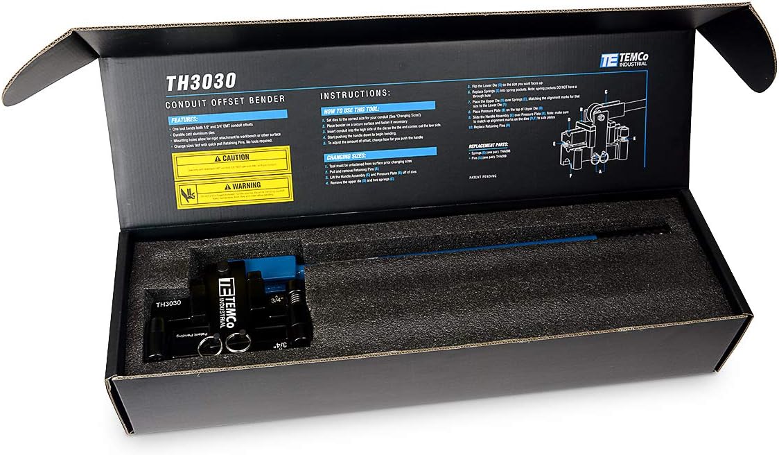 Dual Size Conduit Offset Bender 2 in 1 - both ?“ ?” EMT