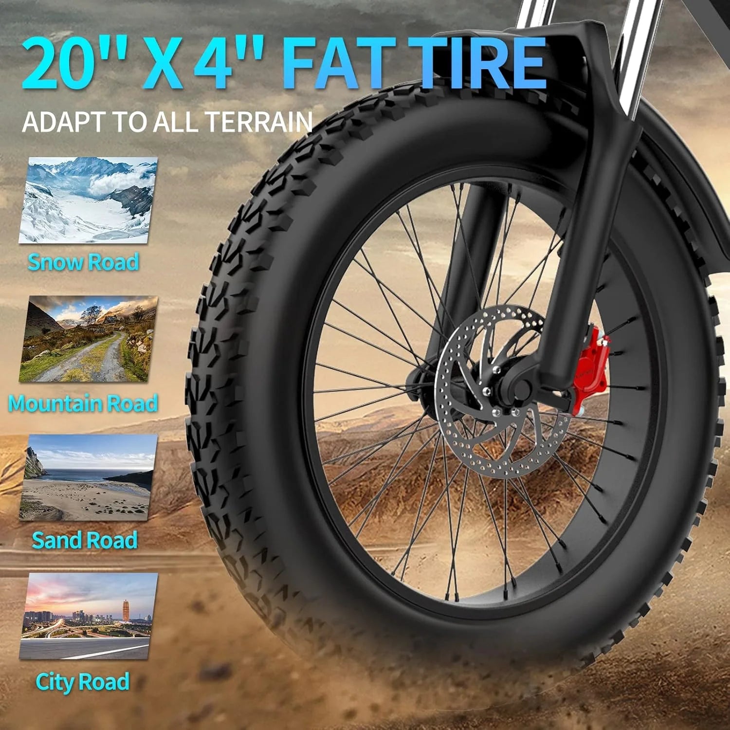 Electric Bike for Adults, 1000/2000W, 25/30/37MPH,48V-52V, 20AH,40AH Battery, Max 50-180 Miles Electric Motorcycle, 20" Fat Tire Dirt Bike, Shamano 7-Speed E-Bike(Q20PRO-2000W 52V 40AH)