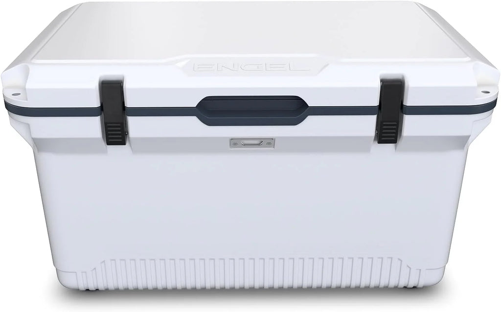 60 QT Ultra-Light Injection Molded Cooler - Ice Chest Keeps Ice up to 7 Days - Large Cooler Includes Wire Basket, Divider and Built-in Bottle Opener(Haze Gray)