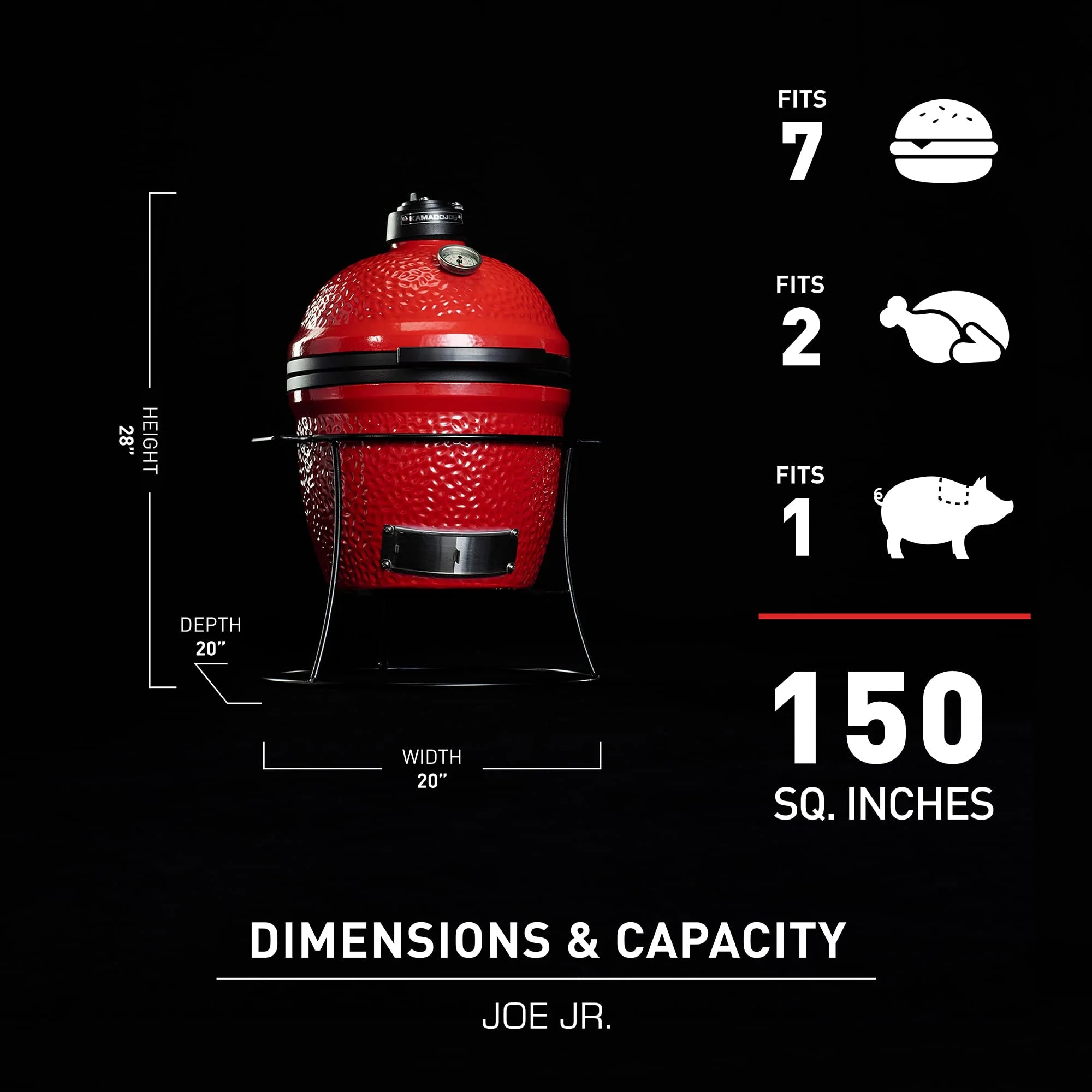 Charcoal Grill(Joe Junior Grill + Grill Cover)