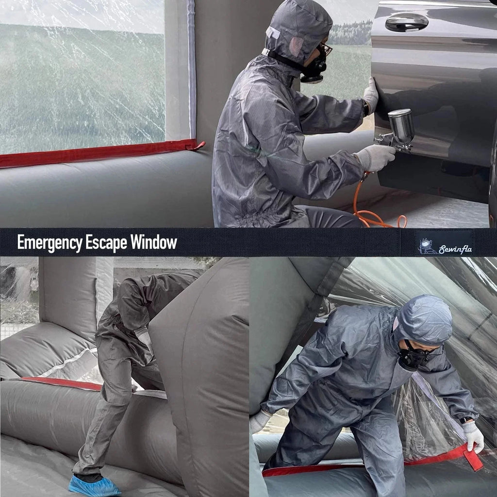 30x20x13Ft Inflatable Paint Booth with Blowers  Air Filter System – Professional Spray Tent