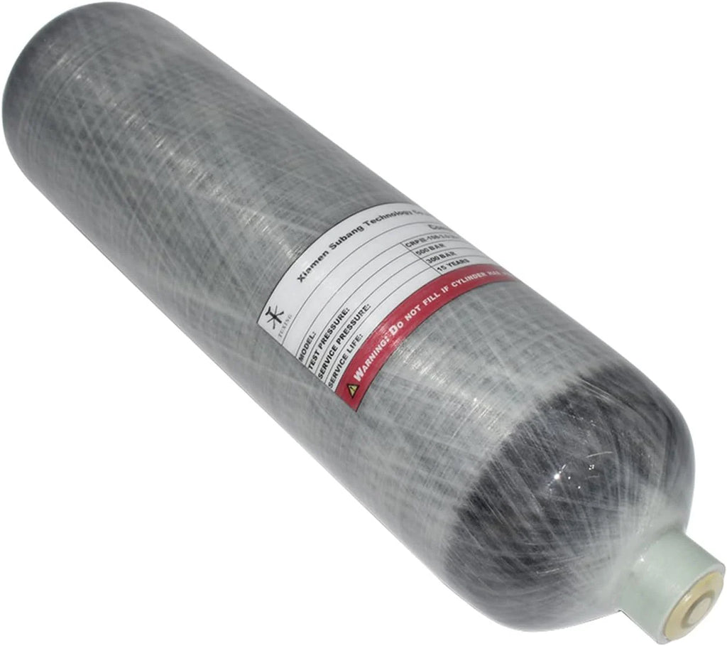 4500Psi High Pressure Composite Cylinder, Scuba Tank,Carbon Fiber Air Tank 3L,CE Approved, Pcp Paintball Air Tank Diving Tank（Empty Bottle） M18*1.5