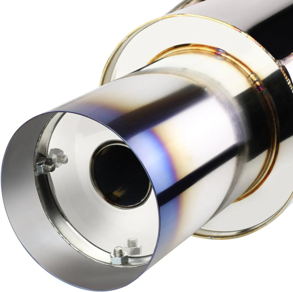 CBE-HC06EX-BT Catback Exhaust System [for 06-11 Honda Civic EX/LX/DX](Round Burnt)