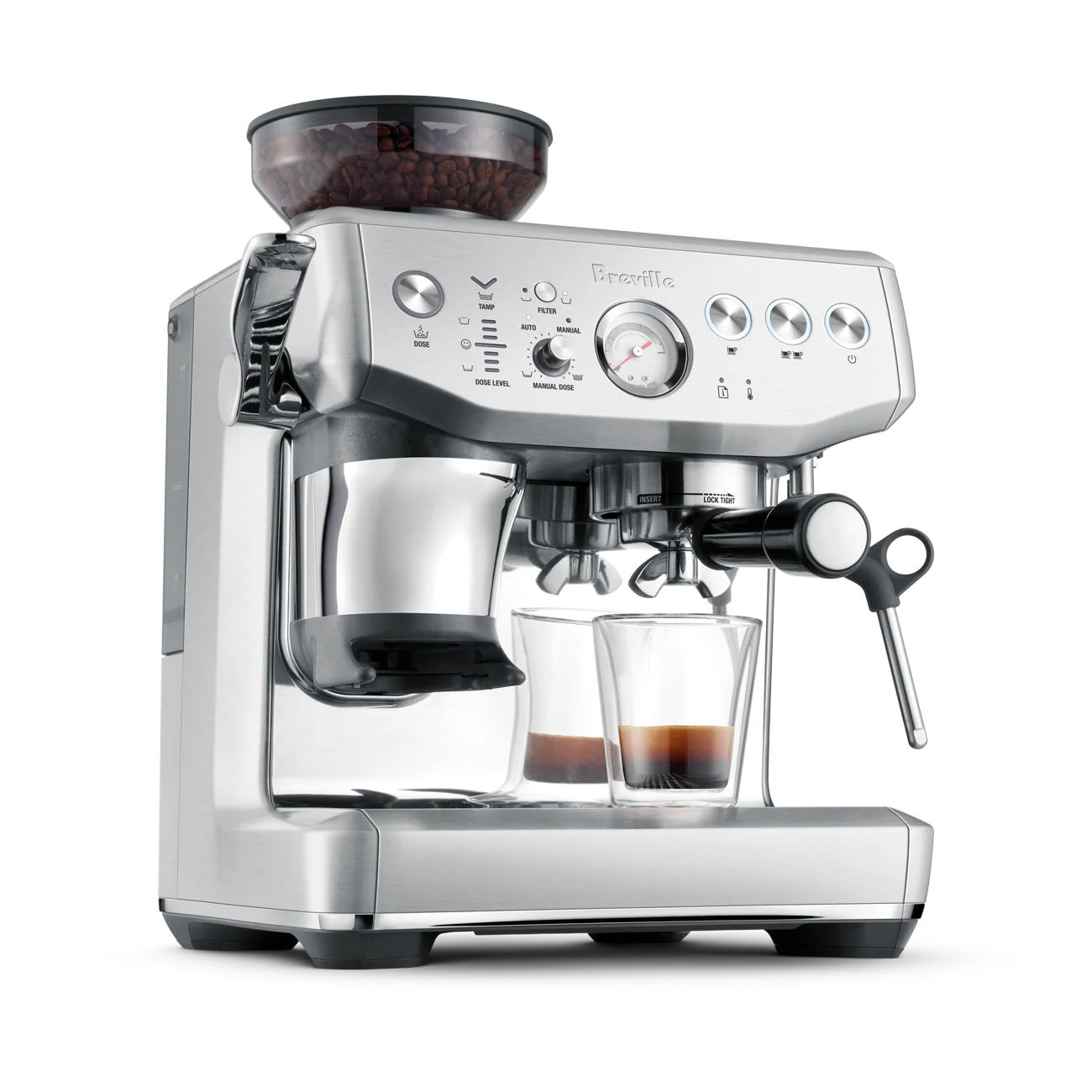 the Barista Express Impress(Brushed Stainless Steel)