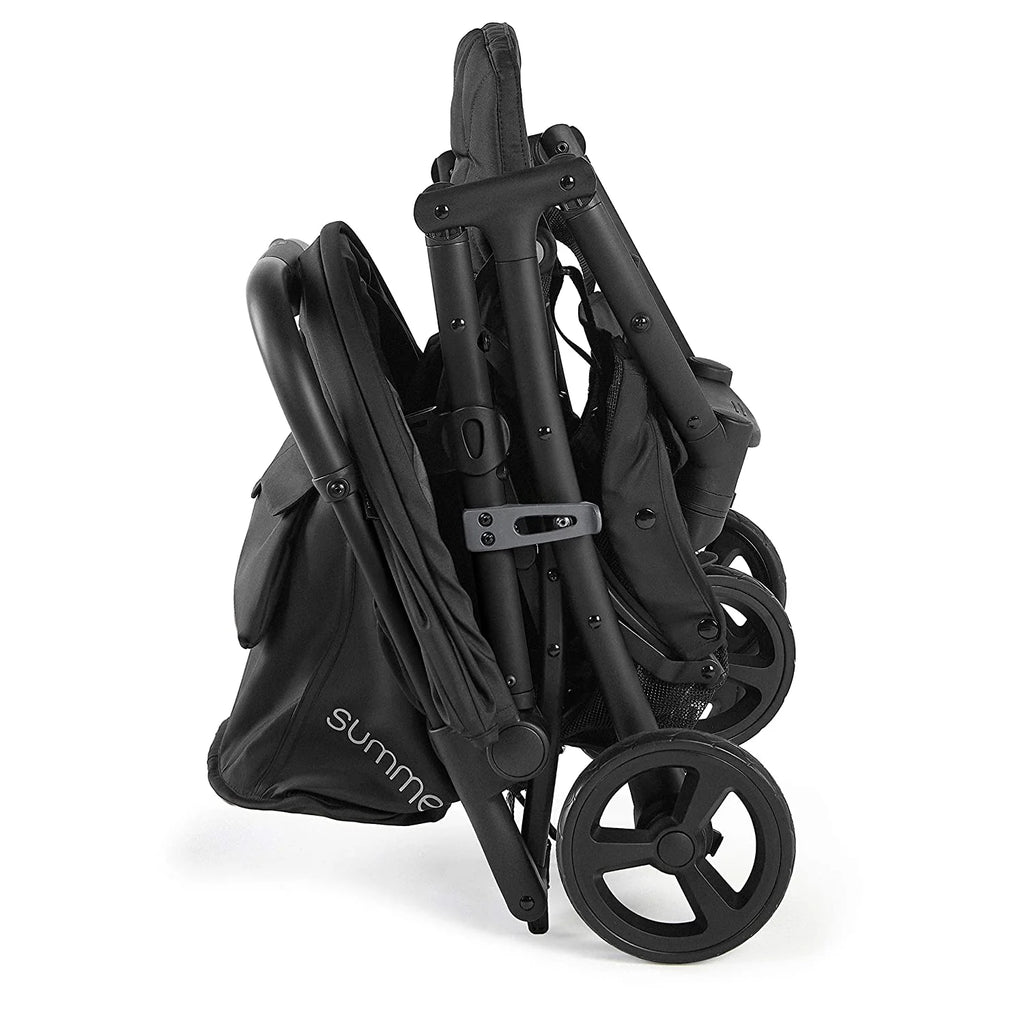 3Dpac CS+ Double Stroller, Black – Car Seat Compatible Baby Stroller – Lightweight Stroller with Convenient One-Hand Fold