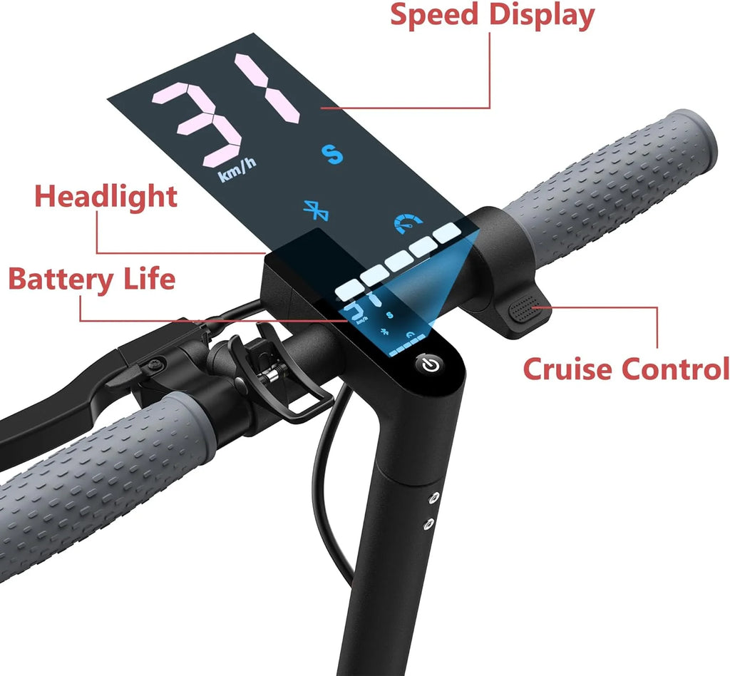 Electric Scooter - 350W Motor, Max 21 Miles Long Range, 19Mph Top Speed, 8.5" Tires, Portable Folding Commuting Electric Scooter Adults with Dual Braking System and App Control