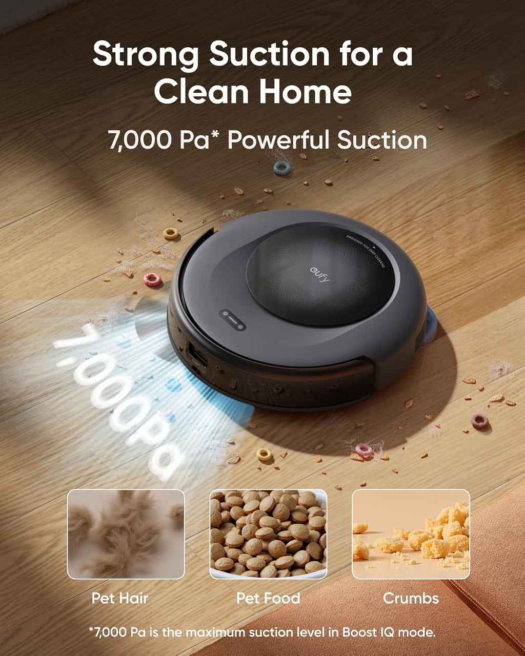 Robot Vacuum C10 with Self Emptying Station, Up to 60 Days Hands Free Cleaning, Edge Expansion Brush, 4000Pa Powerful Suction, 2.85-Inch Ultra-Slim Body, Smart Mapping, Lidar Navigation(Omni C20)