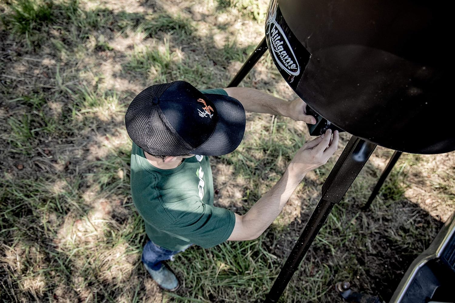 Portable Tripod Game Feeder with Digital Timer, 1-4 Feeding Times, 30ft Coverage(270 lbs)