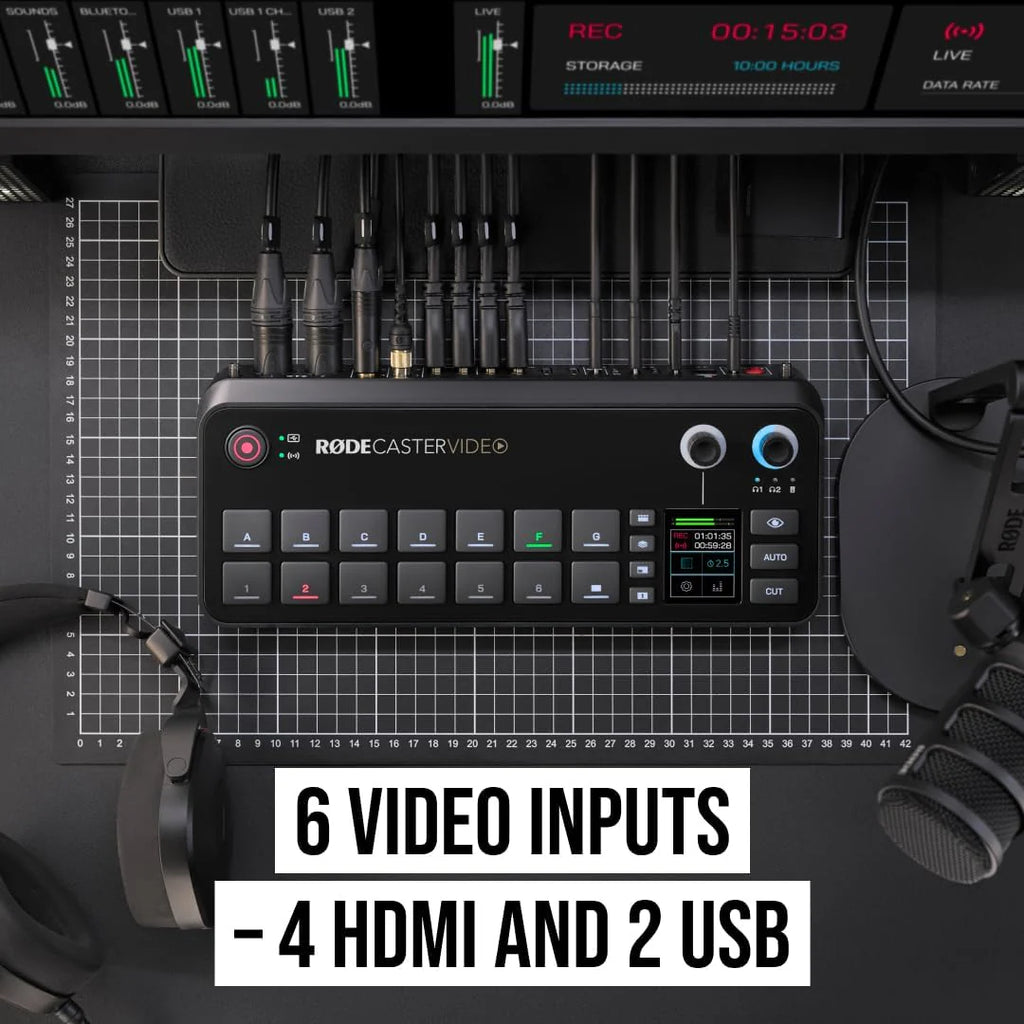 All-in-One Production Solution for Podcasting, Streaming, Music Production and Content Creation,Black(RCP II/Black)