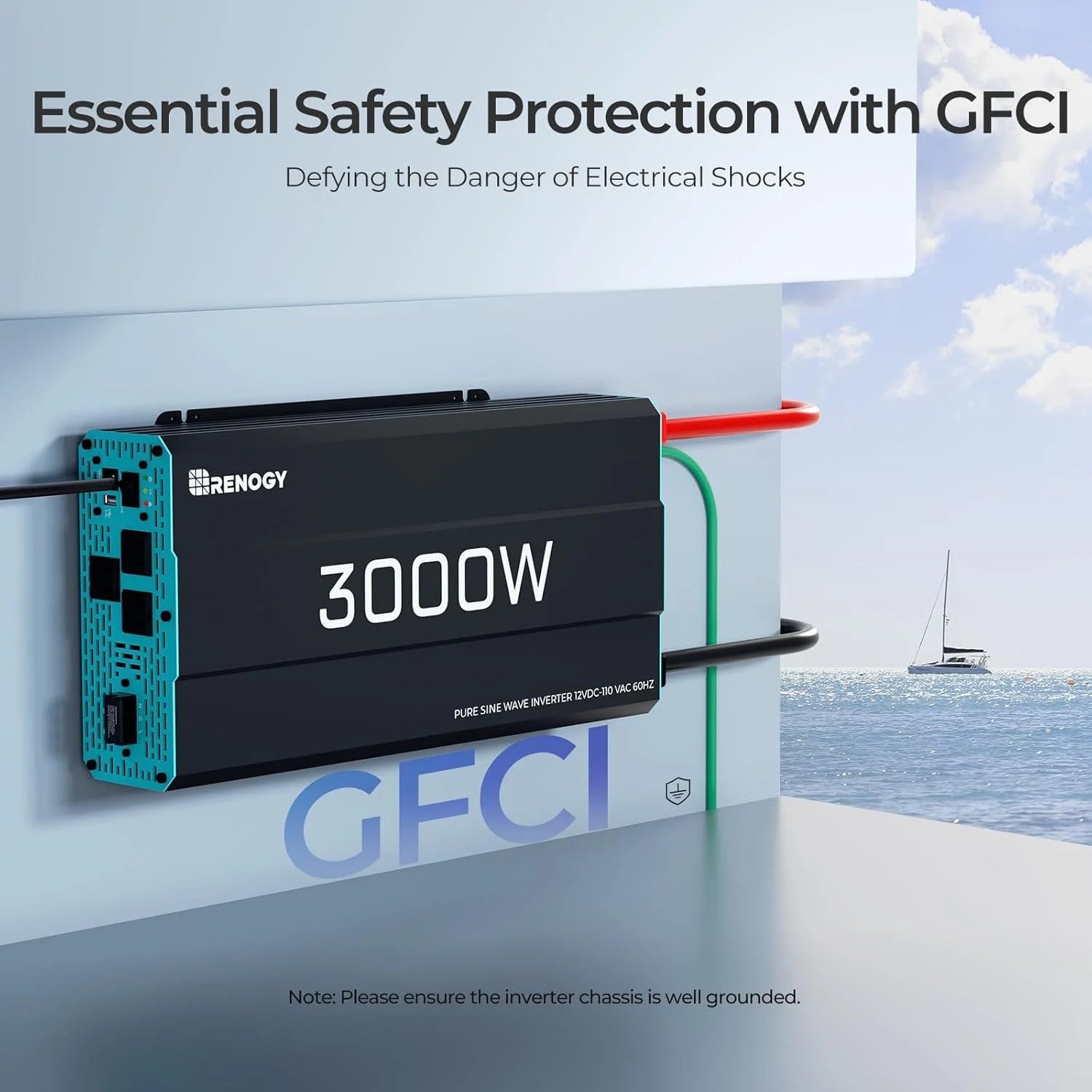 3000W Pure Sine Wave Inverter 12V DC to 120V AC Converter for Home, RV, Truck, Off-Grid Solar Power Inverter 12V to 110V with Built-in 5V/2.1A USB / Hardwire Port, Remote Controller(3KW(Built-in BT  ATS))