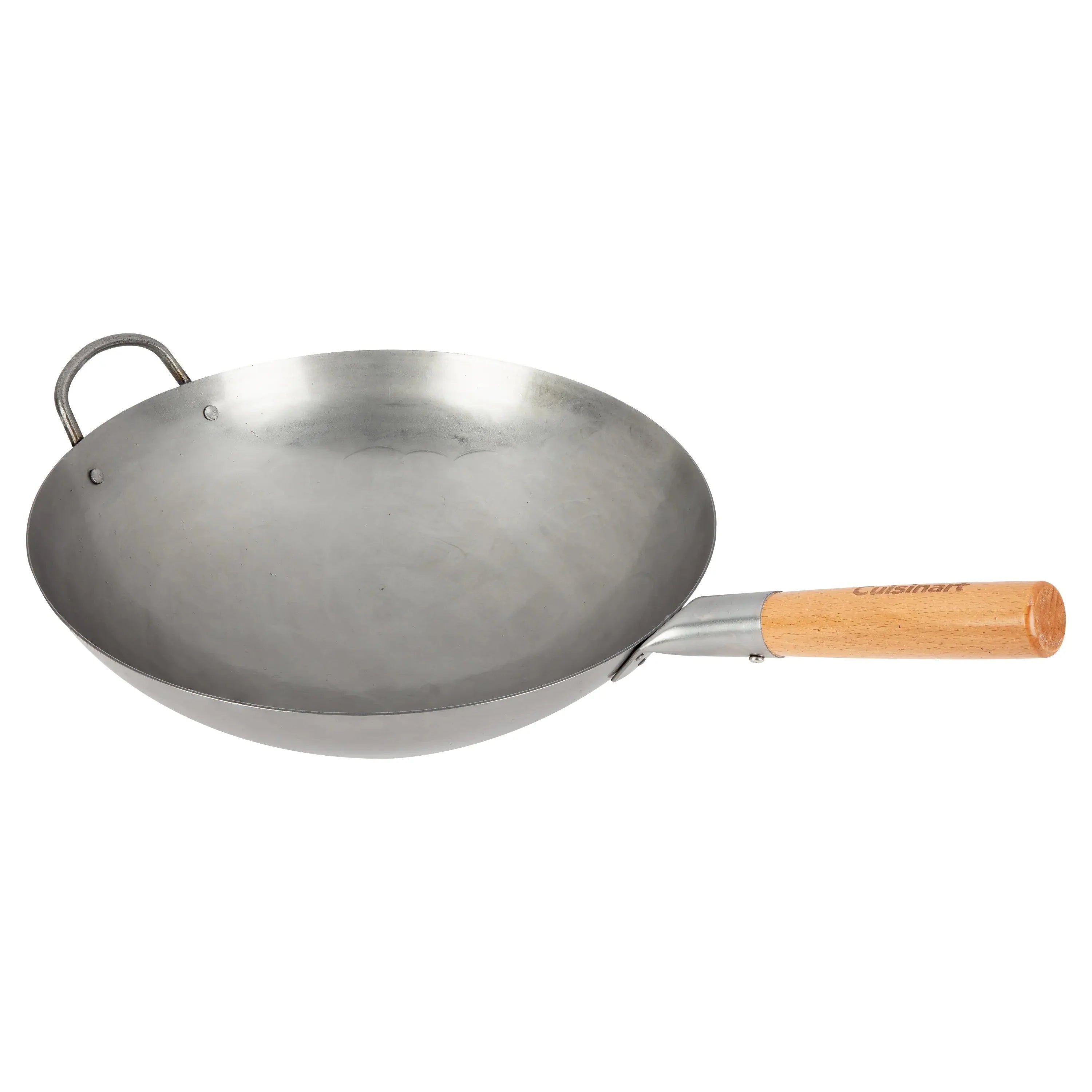 Cuisinart Outdoor Wok Station, 50,000 BTU Propane Outdoor Wok Burner w Prep Table, 14" Carbon Steel Wok for Stir Fry, Searing, BBQ  Black