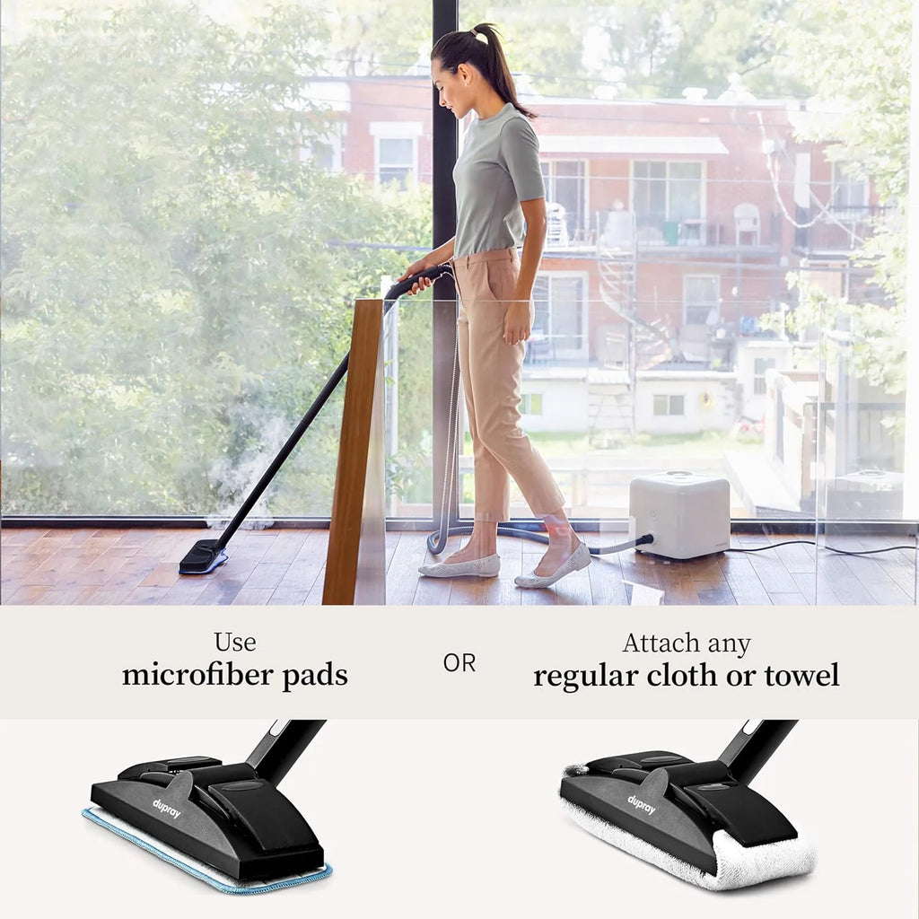 Neat Steam Cleaner Powerful Multipurpose Portable Steamer for Floors, Cars, Tiles Grout Cleaning Chemical Free Disinfection Kills 99.99%* of Bacteria and Viruses(Neat with Advanced Cleaning Pack)