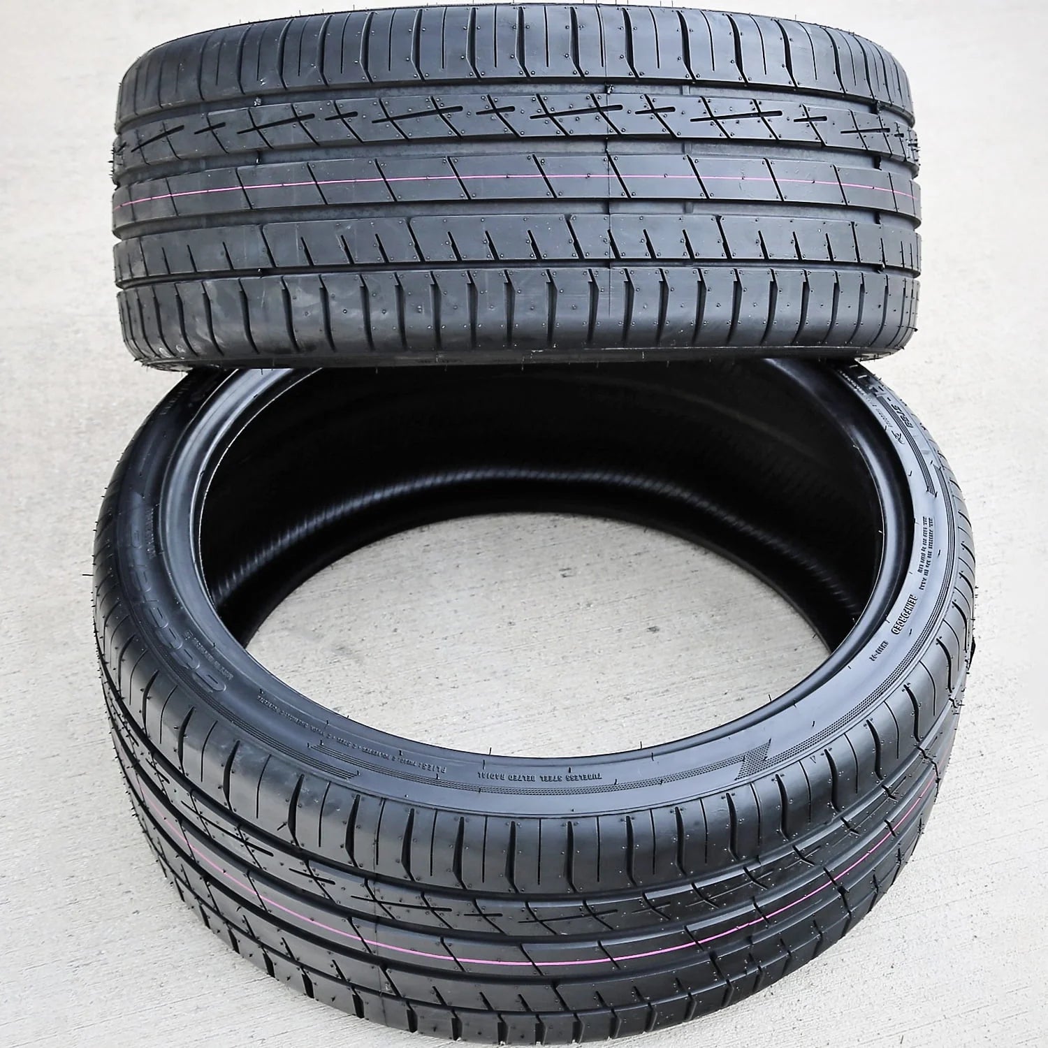 A pair of 2(2) 265/40ZR20 265/40R20 104Y XL AS A/S performance tires