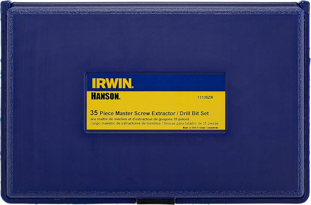 Screw extractor and drill bit set, 35 pieces per pack(35-Piece)