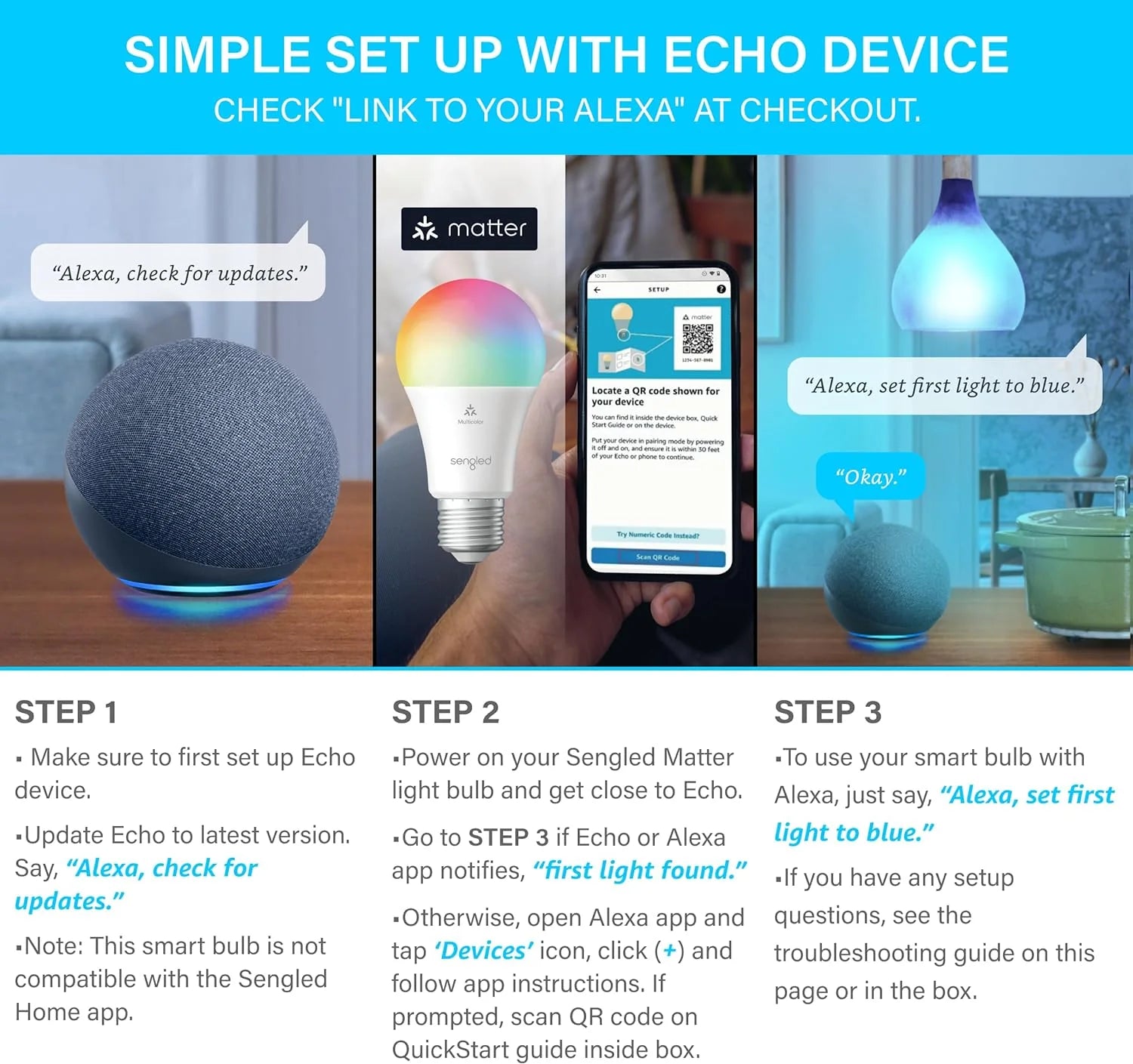 with Sengled Smart Color Bulb