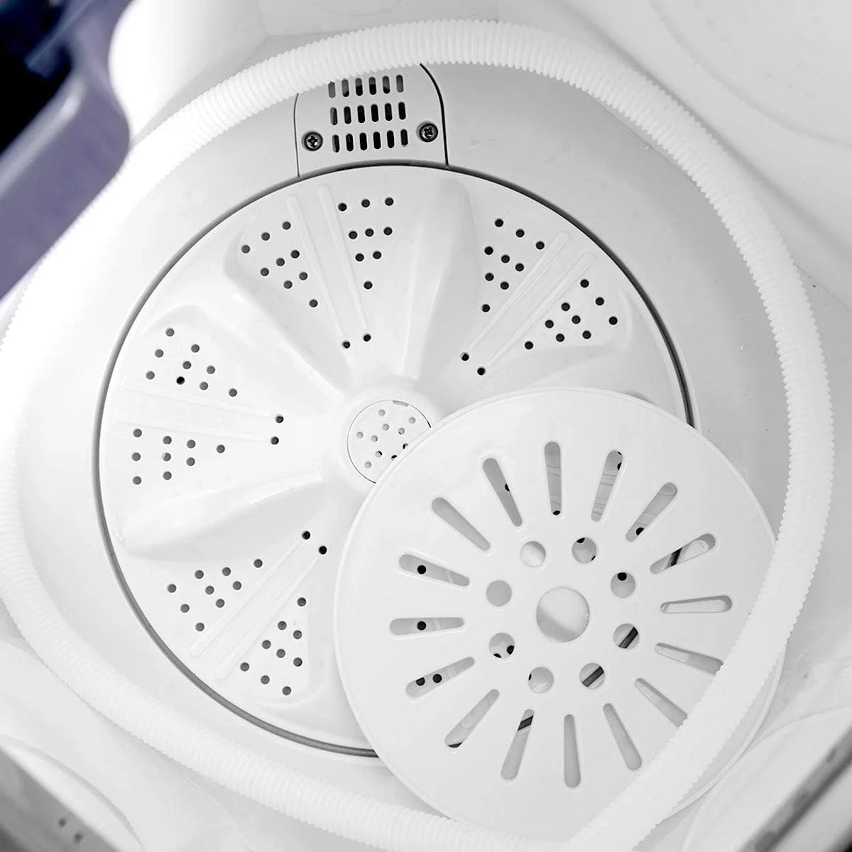 20lb Capacity Portable Washing Machine Combo, 12lb Washer  8lb Spin Dryer, Ideal for Apartments  RVs, Gray  White